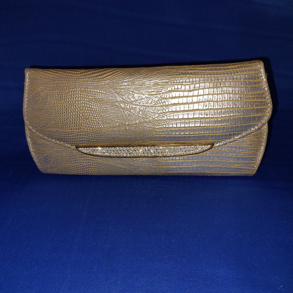 JUDITH LEIBER Swarovski Crystal Reptile Evening Clutch Puse